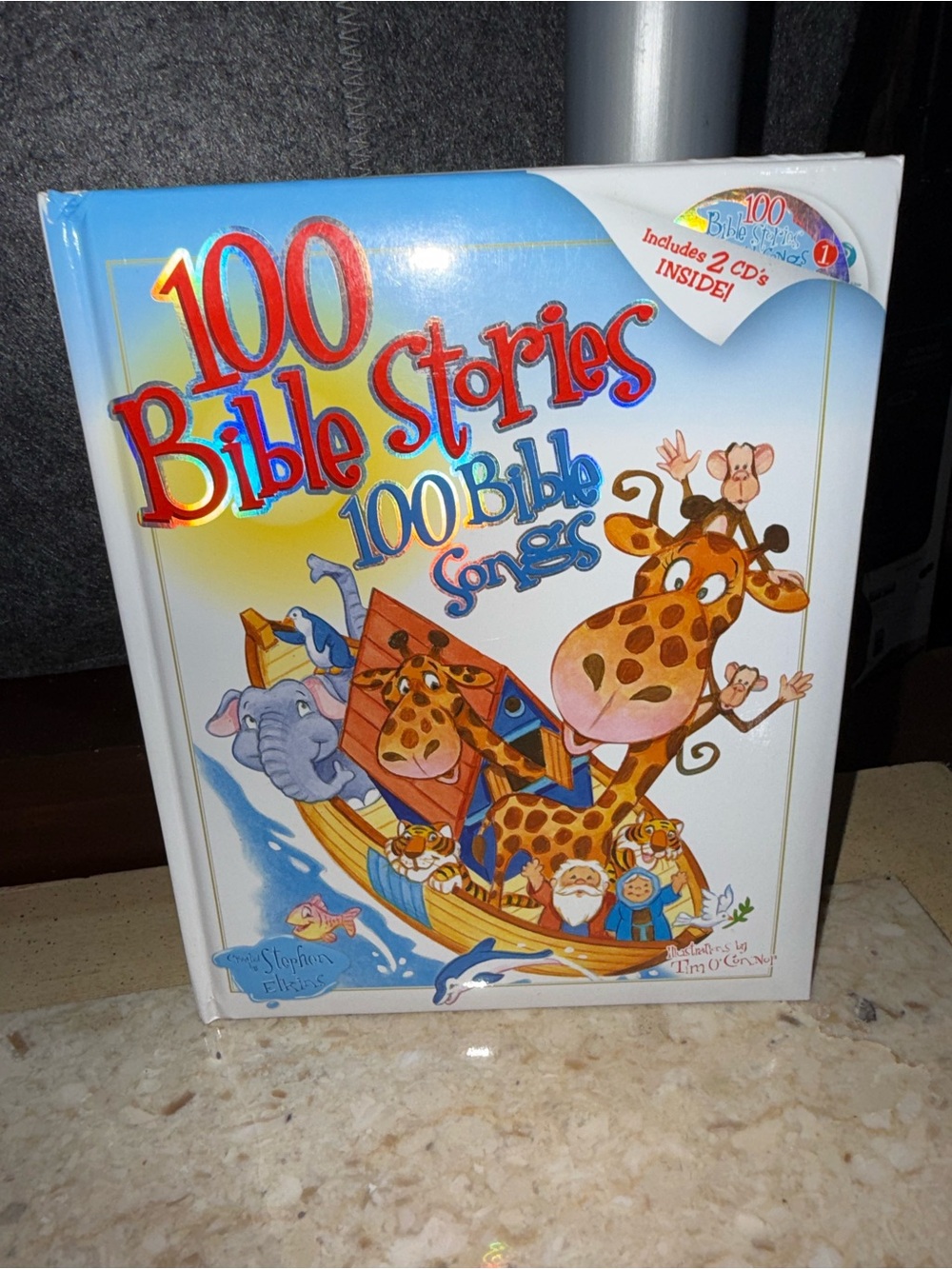 Stephen Elkins 100 Bible Stories 100 Bible Songs Hardcover 2 CDs
